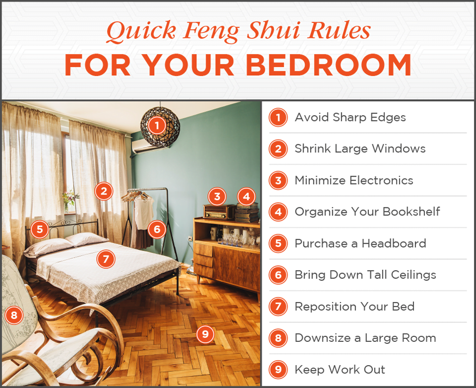 bedroom furniture placement feng shui