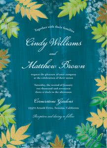 Fall Wedding Invitations Inspiration