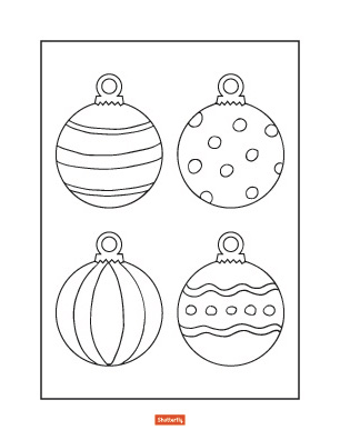 Christmas Ornament Coloring Pages 10