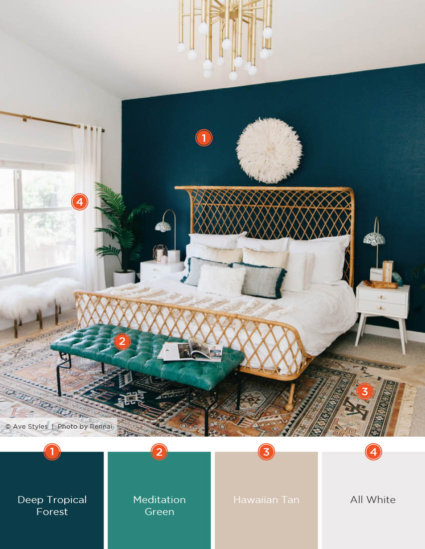 blue colors for bedroom