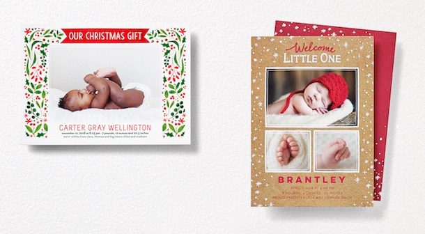 Shutterfly christmas sale birth announcements