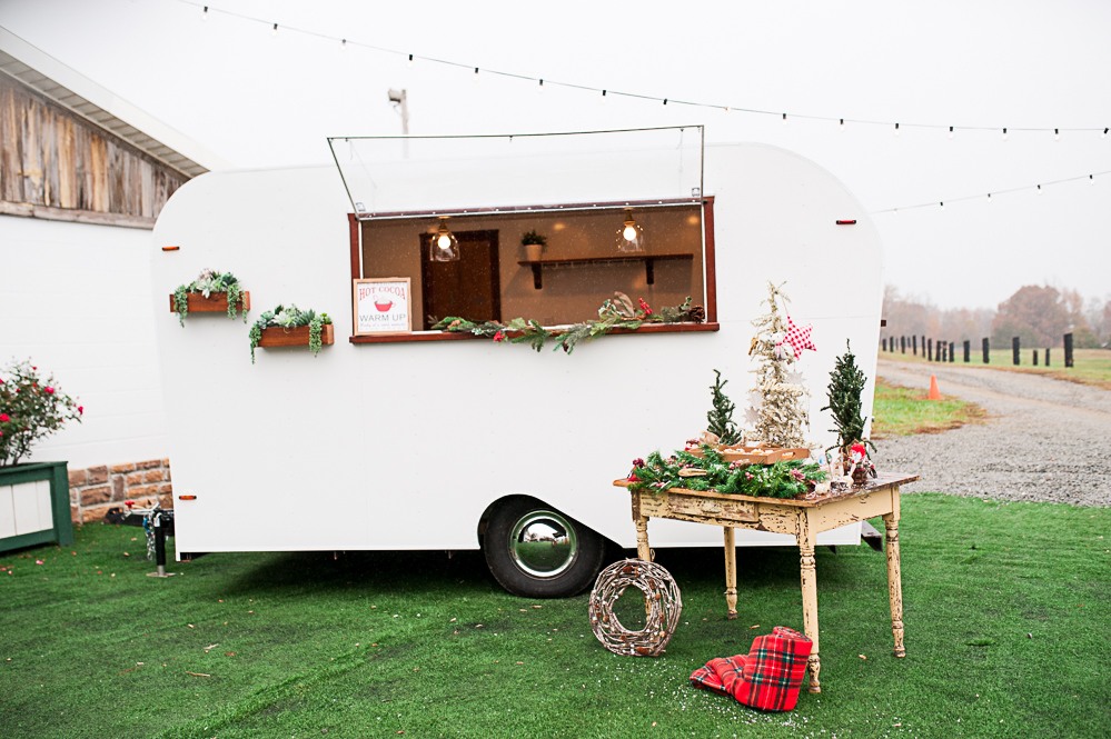 hot cocoa trailer for holiday party