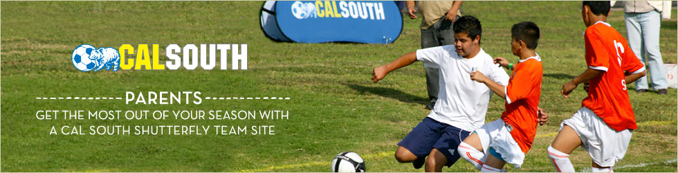 PARENTS - GET THE MOST OUT OF YOUR SEASON WITH AN CAL SOUTH SHUTTERFLY TEAM SITE