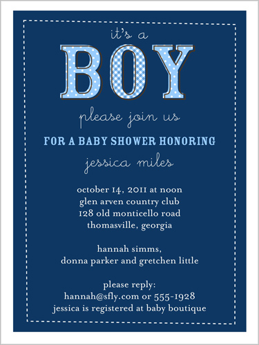 Baby Boy Invitation | Invitations